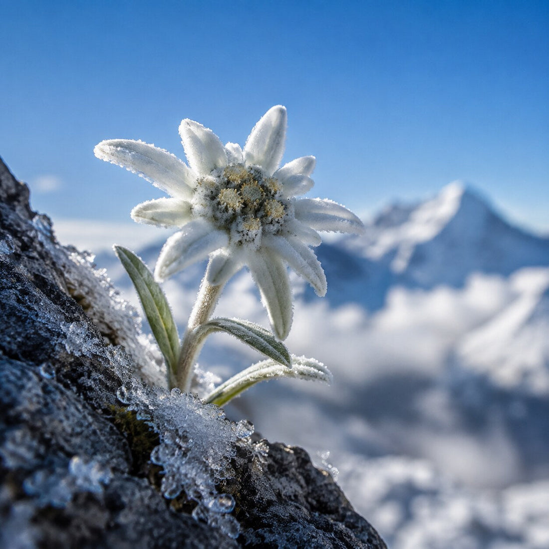 Edelweiss en cosmética: antioxidantes de alta montaña: representación botánica y textura cosmética del activo