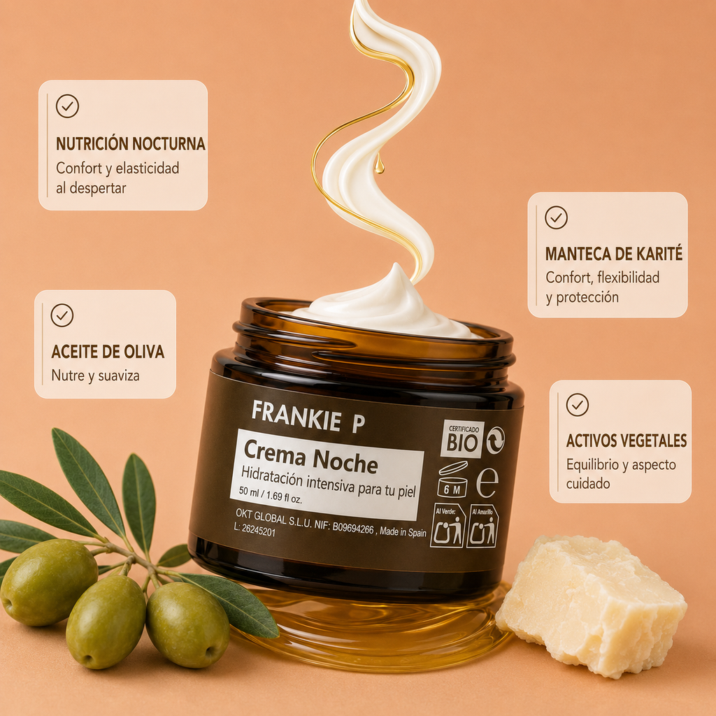 Crema Noche BIO FRANKIE P - nutrición y activos