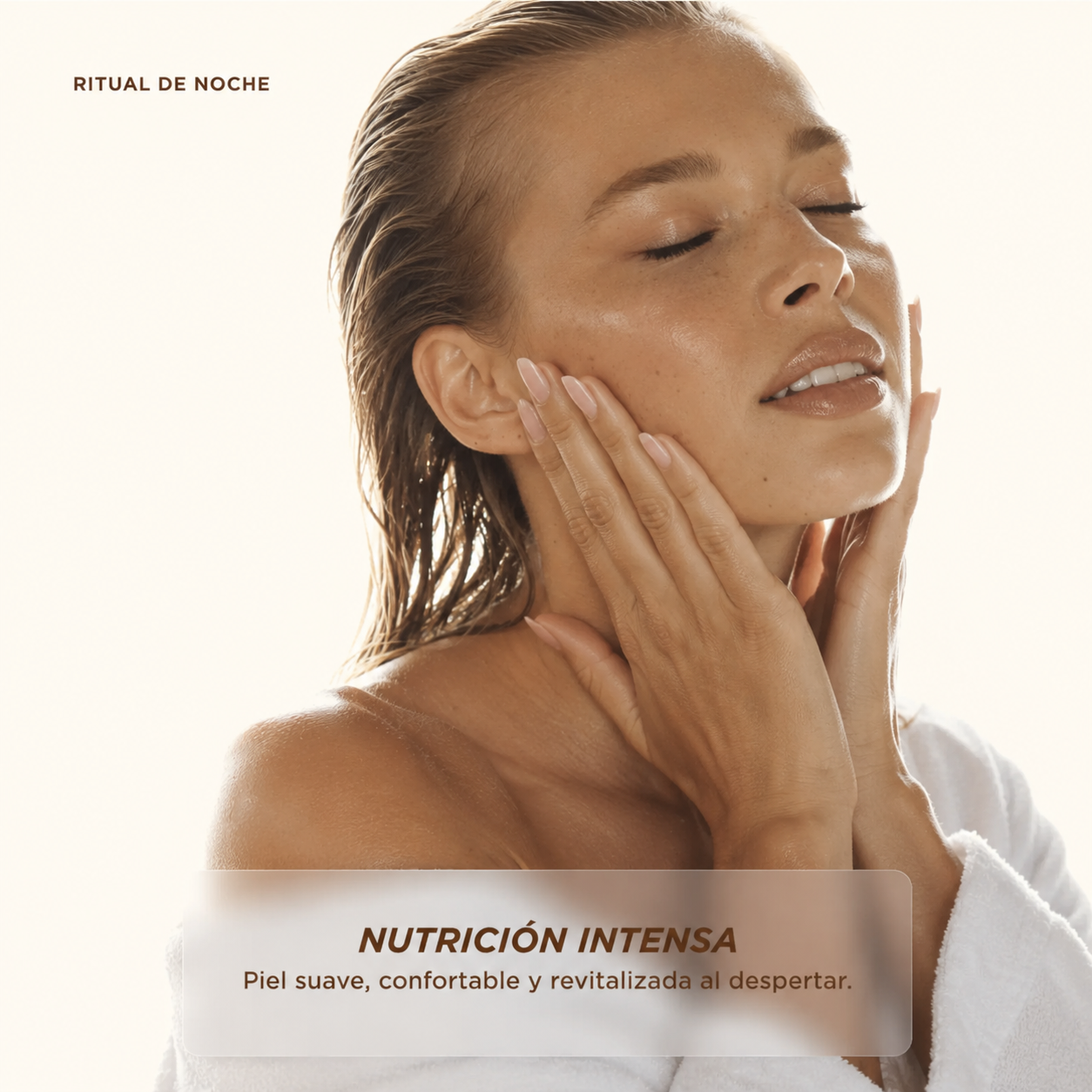 Ritual nocturno de nutrición facial con Crema Noche FRANKIE P