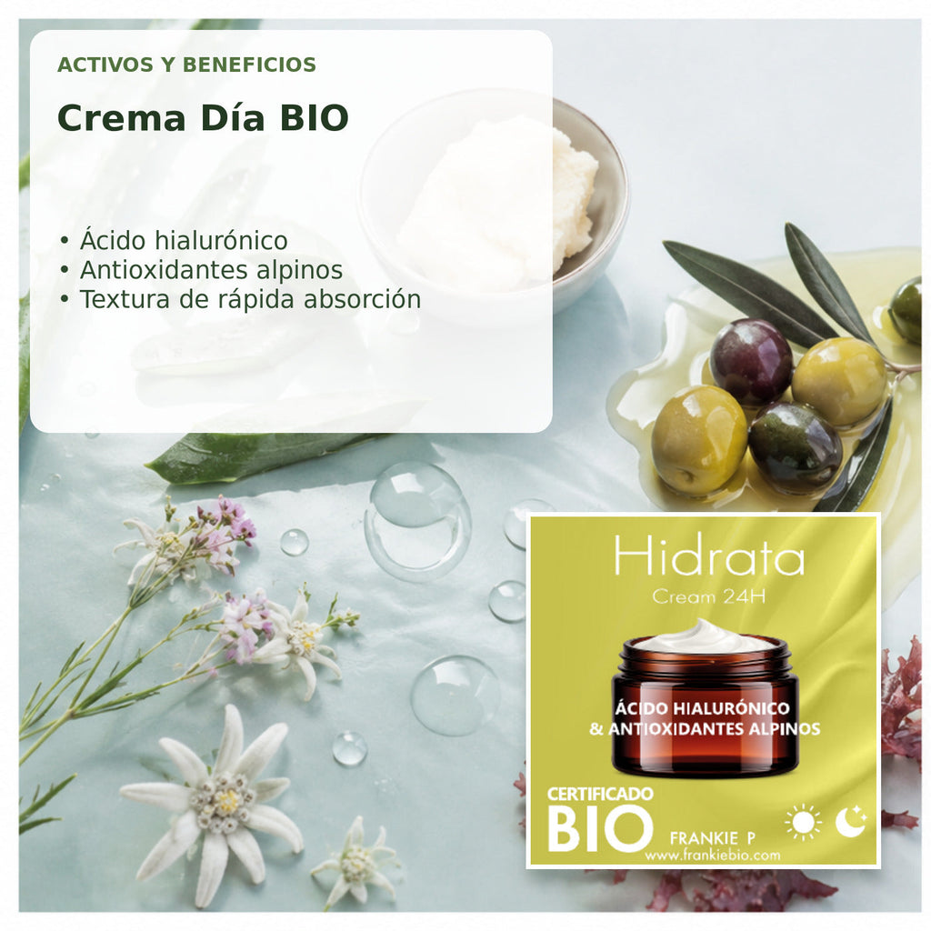 Crema Día BIO Hidratación Prolongada - 50 ml - activos y beneficios