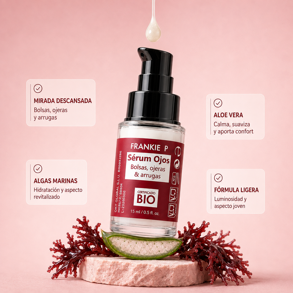 Sérum de Ojos BIO FRANKIE P - algas marinas y aloe vera