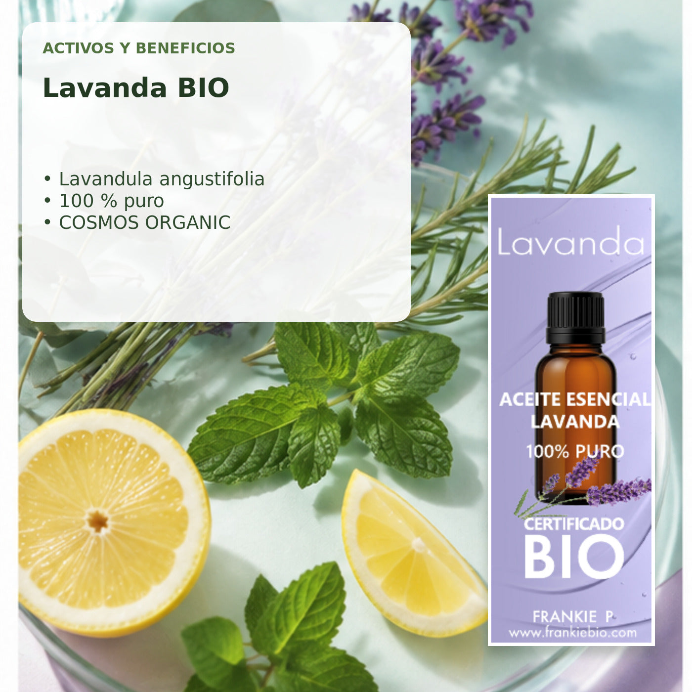 Aceite Esencial de Lavanda BIO - 15 ml - activos y beneficios