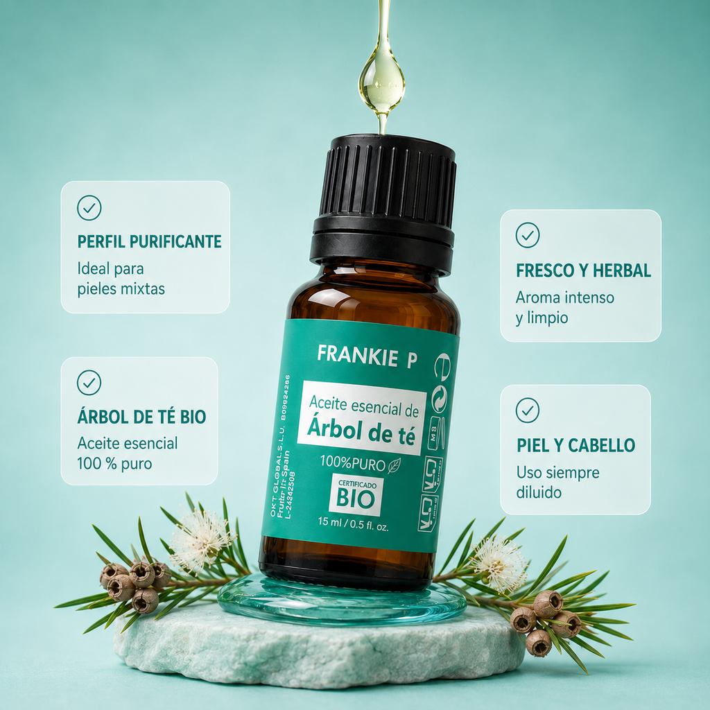 Aceite Esencial de Árbol de Té BIO FRANKIE P - beneficios y usos