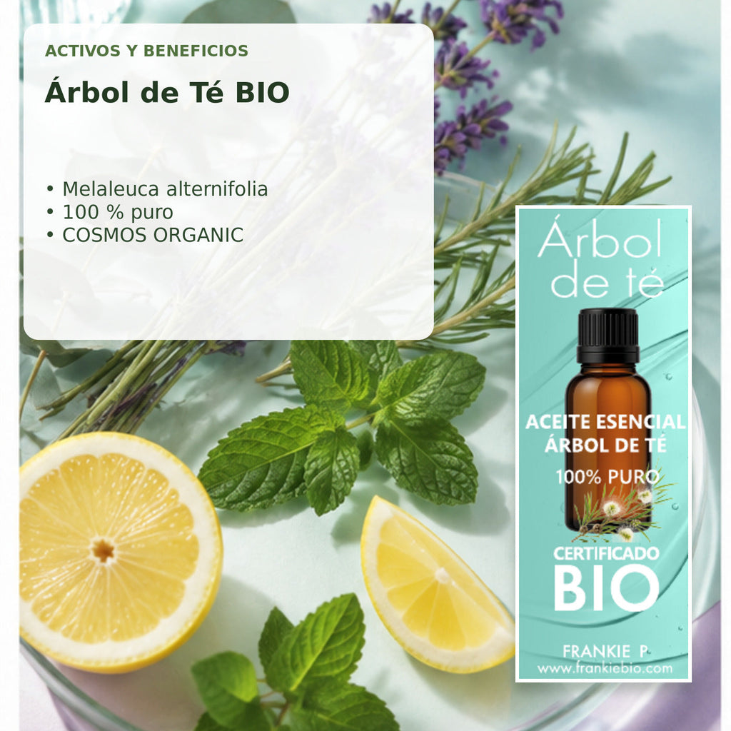 Aceite Esencial de Árbol de Té BIO - 15 ml - activos y beneficios