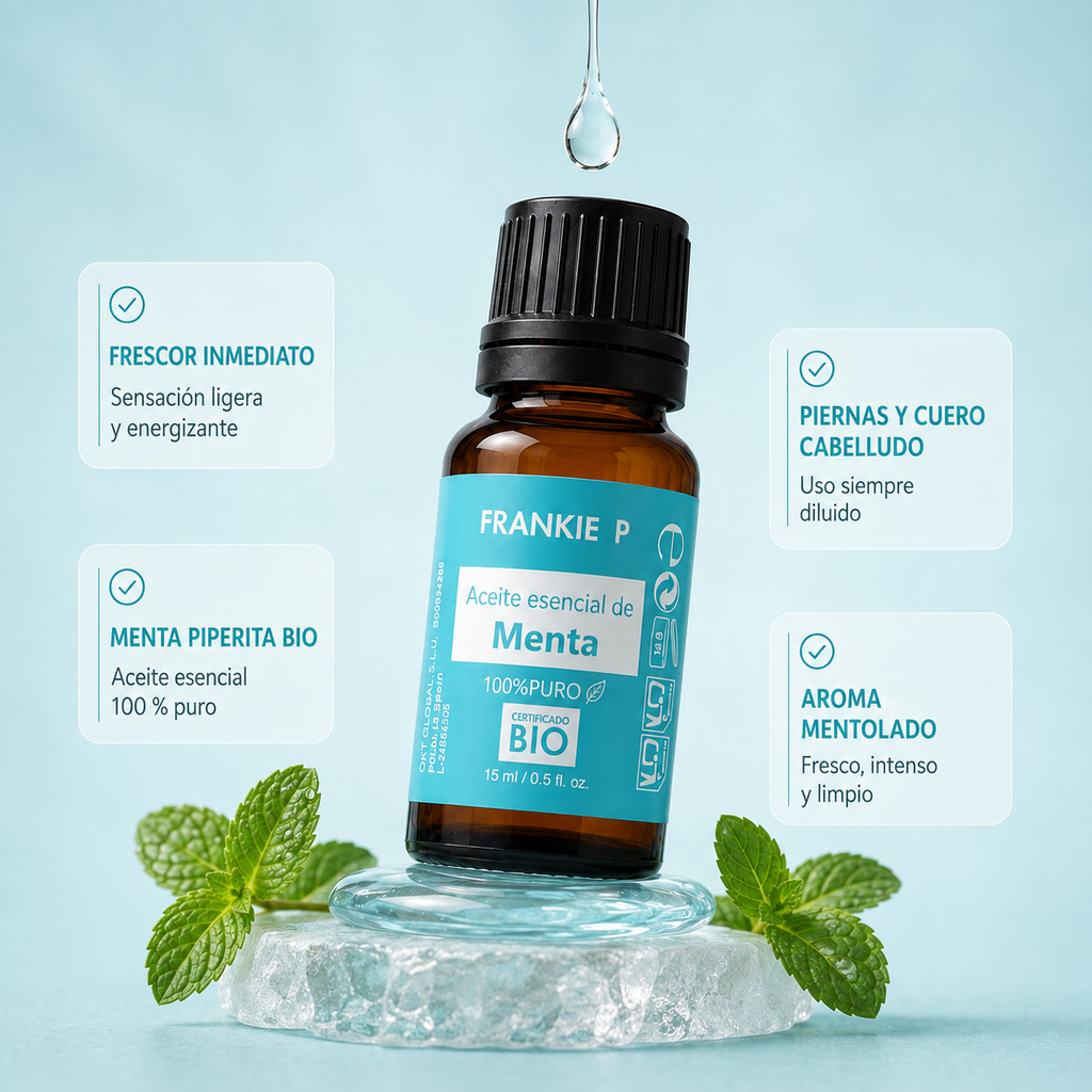 Aceite Esencial de Menta Piperita BIO FRANKIE P - beneficios y usos