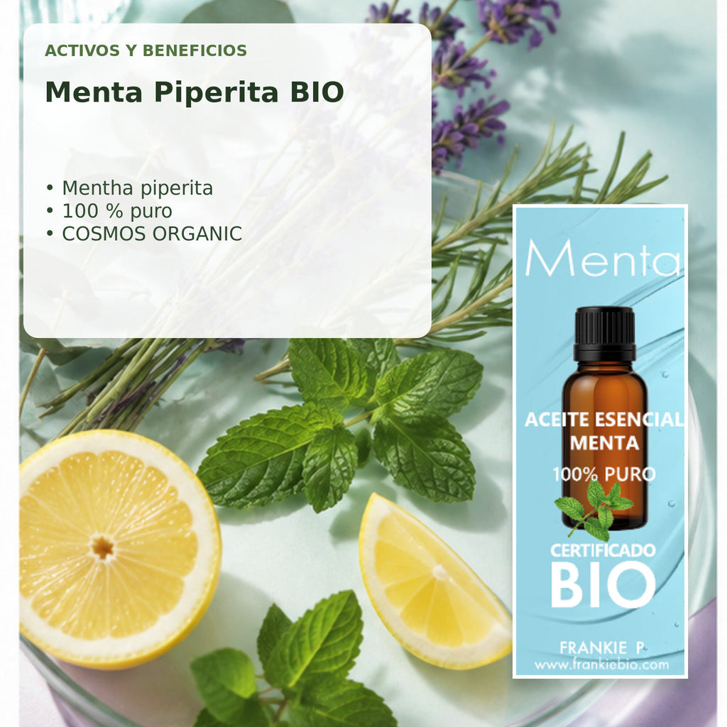 Aceite Esencial de Menta Piperita BIO - 15 ml - activos y beneficios