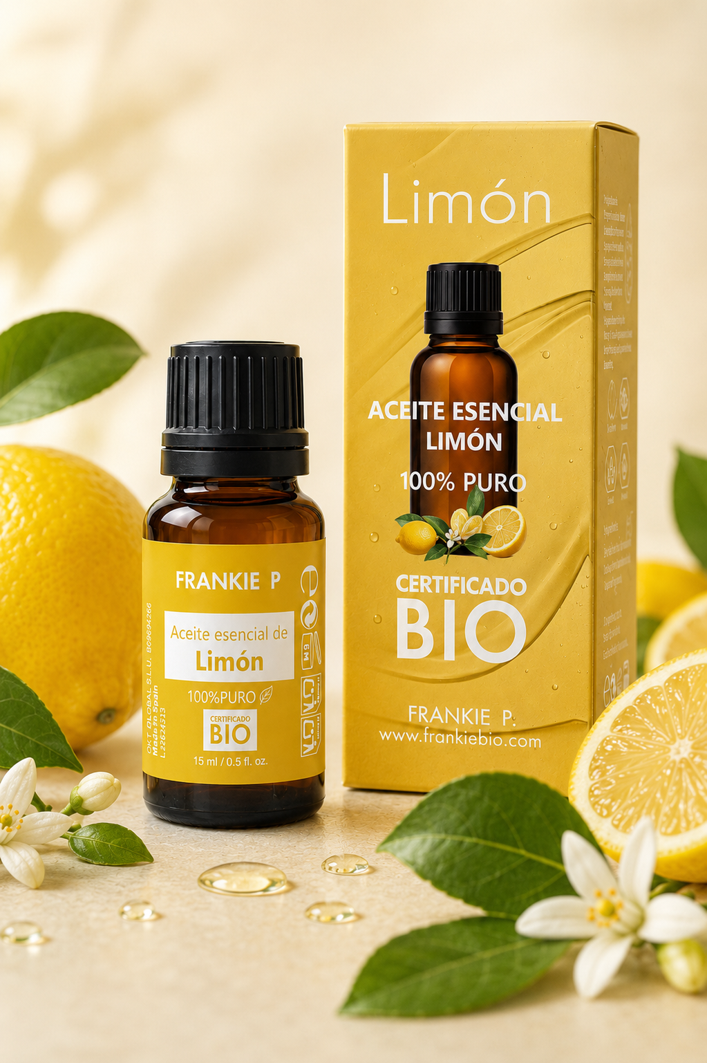 Aceite Esencial de Limón BIO FRANKIE P con caja