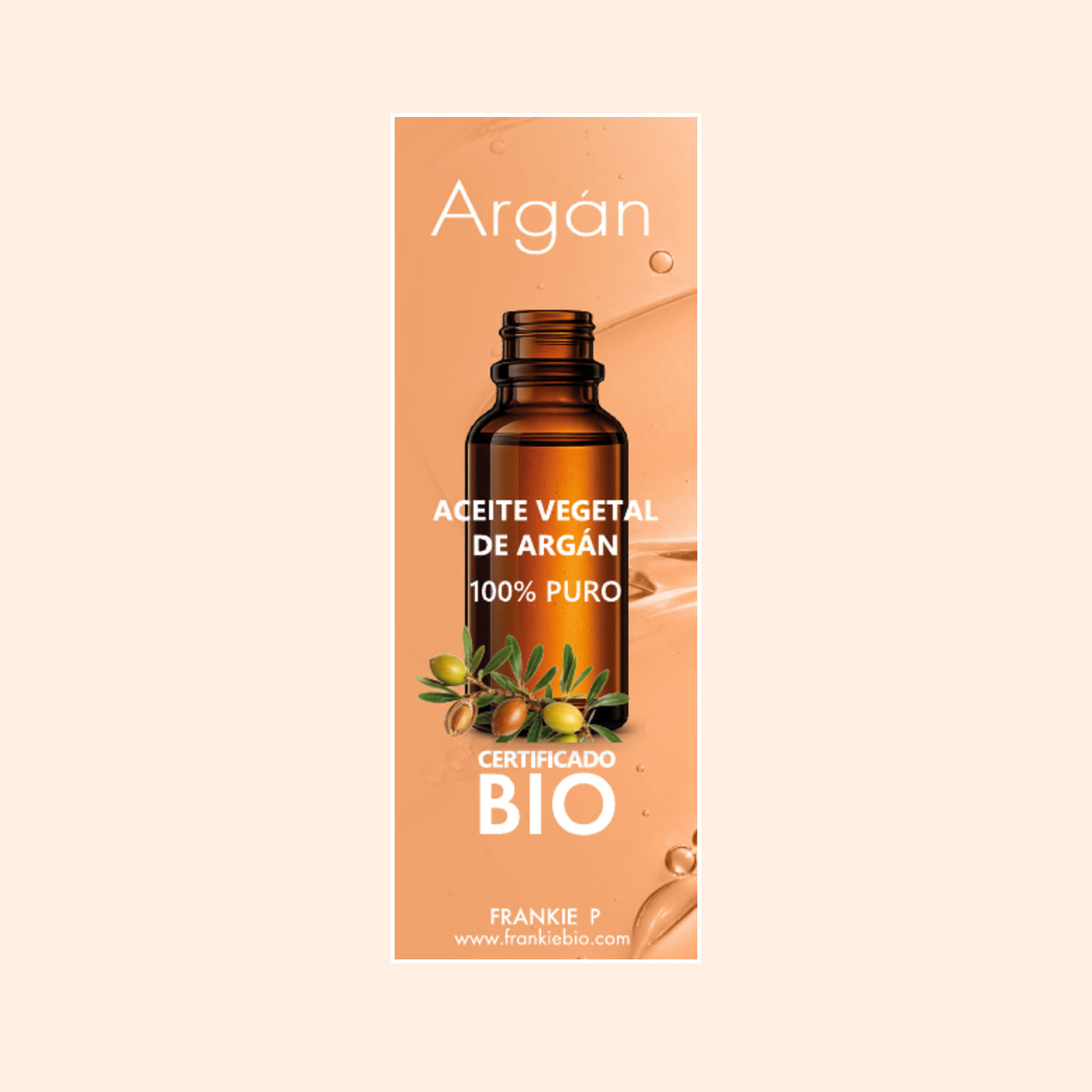 Aceite Vegetal de Argán BIO - 30 ml - FRANKIE P.