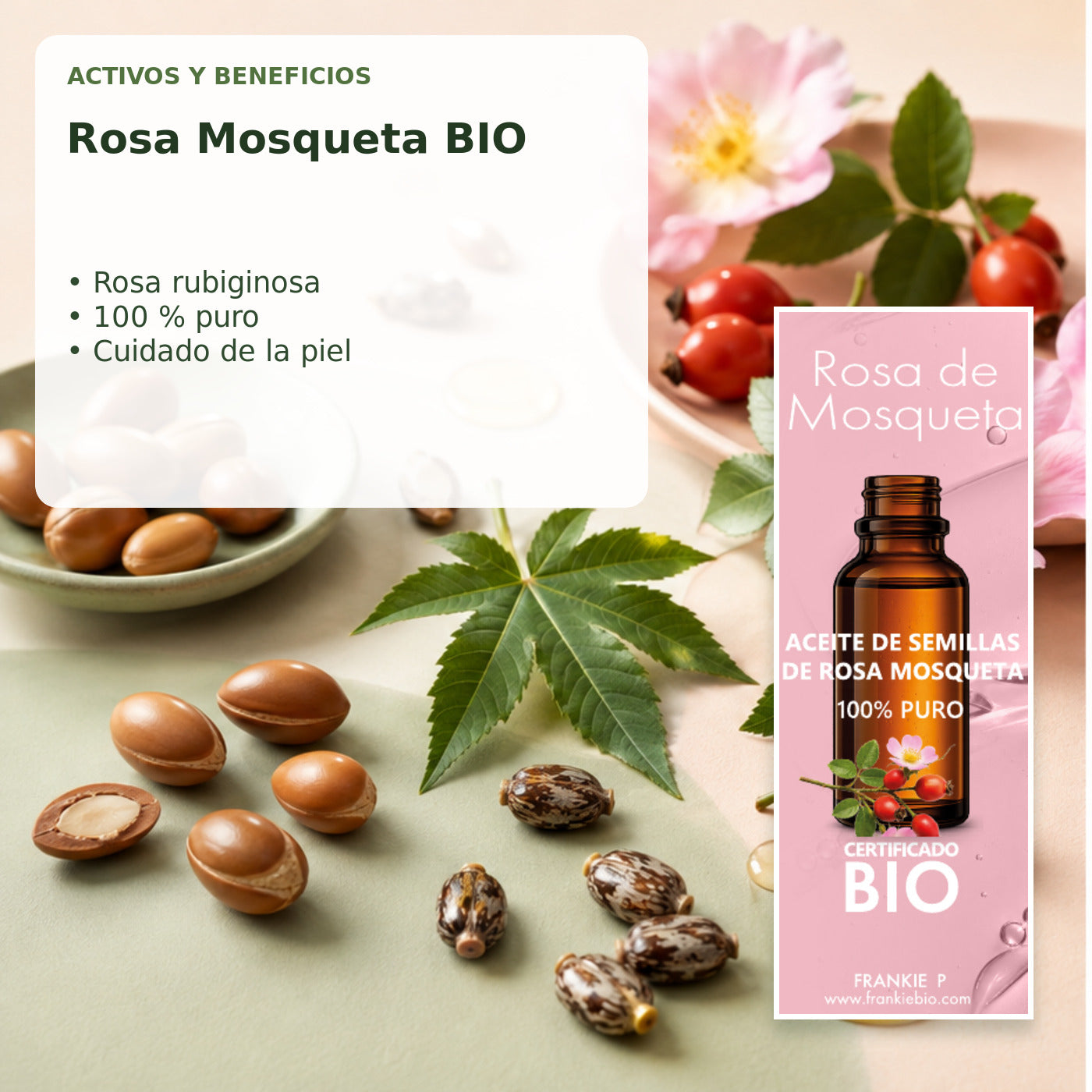 Aceite de Rosa Mosqueta BIO - 30 ml - activos y beneficios