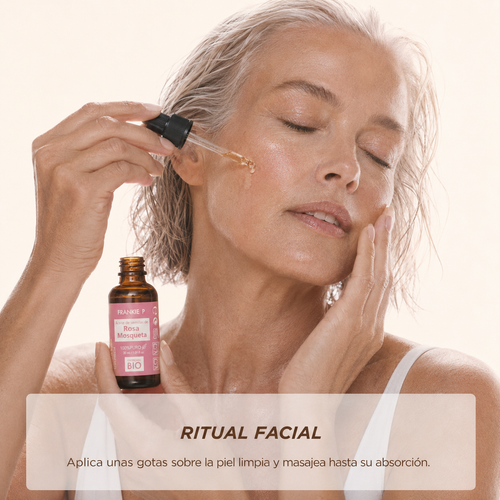 Aceite de Rosa Mosqueta BIO FRANKIE P 30 ml en ritual facial