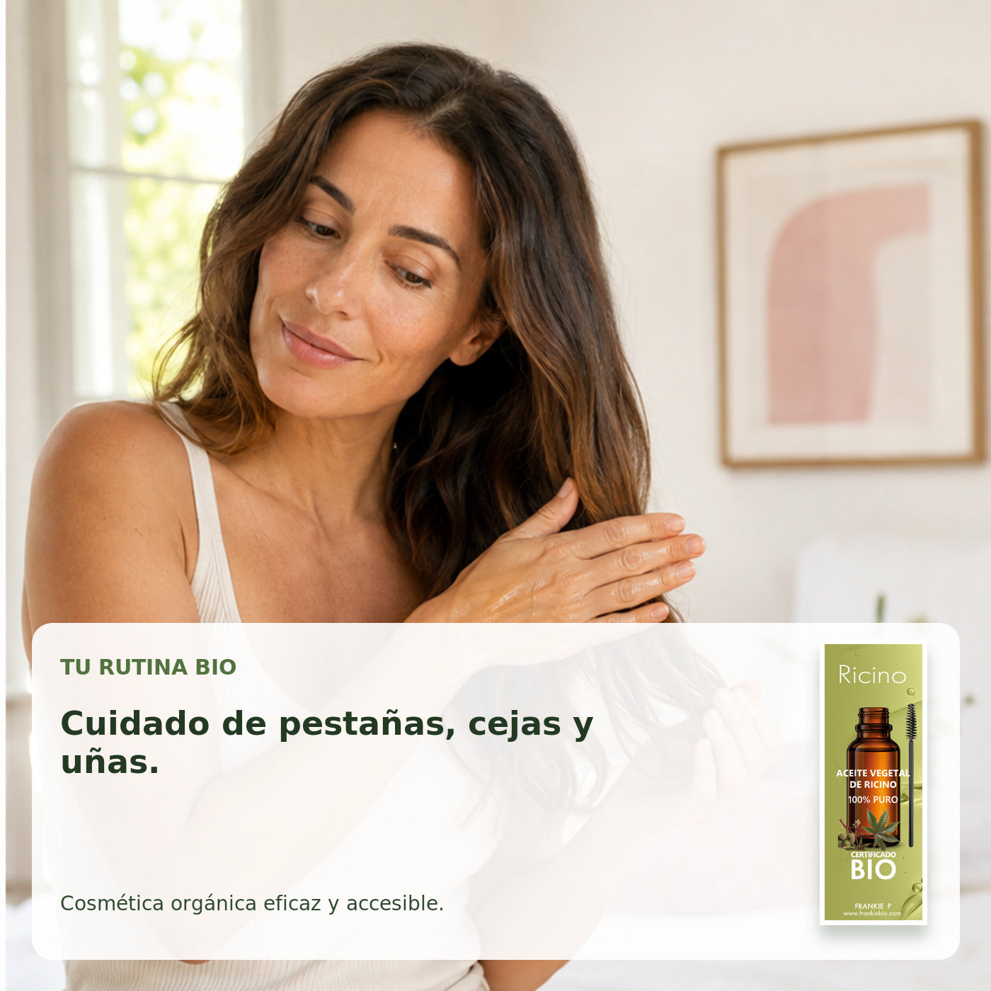 Aceite de Ricino BIO con Cepillo - 30 ml - rutina y beneficios